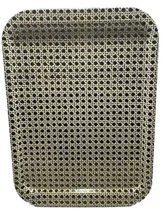 Vintage Metal Tray Black White Set Of 5 - Picture 1 of 6