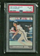 Luis Gonzalez 1991 Fleer Ultra Update Rookie RC #U-82 PSA 9 MINT! 5X ALL-STAR 