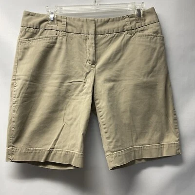 Bermuda The Limited Feminina Tamanho 8 Drew Fit Bege - Imagem 1 de 4