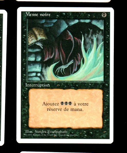 MRM FR/VF Messe noire - Dark Ritual MTG Magic FWB 1994 - Photo 1/1