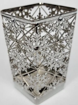 BATH & BODY WORKS GEMA GEO COPO DE NIEVE CROMO SUAVE ESPUMA SOPORTE JABÓN DE MANOS Foto 1 de 4