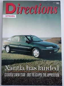 CITROEN DIRECTIONS Nuevo Edición de Revista Xantia No.3 Años 1990 ~ Folleto Relacionado - Imagen 1 de 2