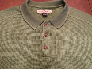 TOMMY BAHAMA GRÜNES POLOSHIRT MIT ÄRMELN MELIERT GR. L - Bild 1 von 5