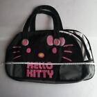 Sanrio Kitty tote bag hand bag black pink 46×28×5㎝ ①