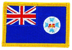 FLAGGE PATCH PATCHES Queensland BÜGELBILD BESTICKT AUSTRALIEN BUNDESSTAAT Territorium - Bild 1 von 1