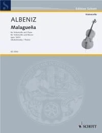 Malaguena op. 165/3 cello and piano (intermediate - advanced) Albéniz from Espan - Image 1 of 4