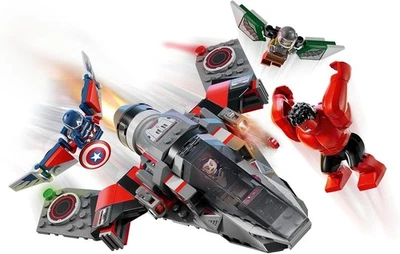 LEGO Marvel 76292 Captain America vs. Red Hulk Battle Set, Building Toy - Image 1 of 4