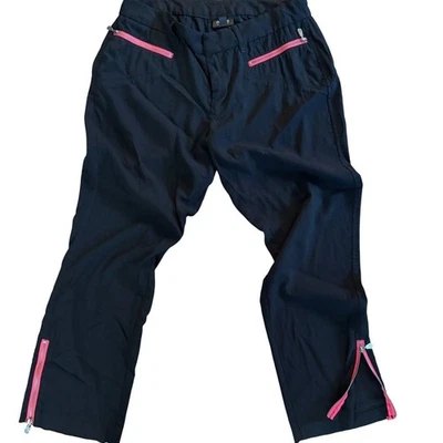 Pantalones de vestir negros Nicole By Nicole Miller bolsillos con cremallera carrera mujer talla 10 Foto 1 de 4