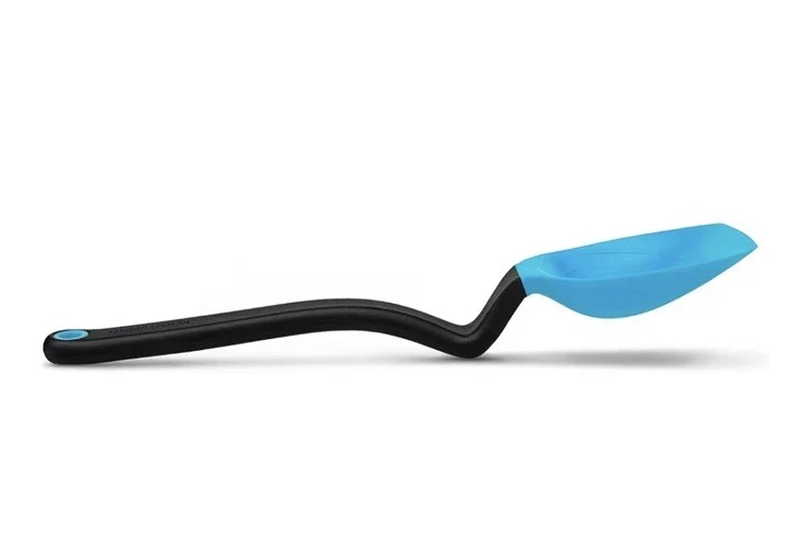 Blue Dreamfarm Supoon Silicone Sit up Scraping Spoon With Measuring Lines