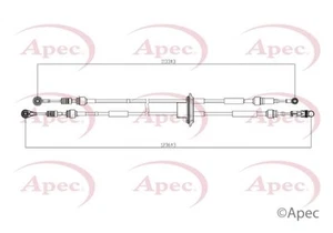 NUEVO CABLE EMBRAGUE APEC GENUINO CALIDAD OE CAB7040 - Imagen 1 de 4