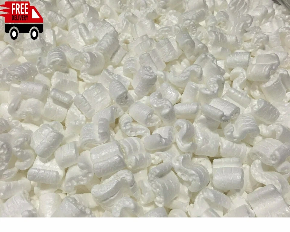 30 galones blanco antiestático embalaje cacahuetes relleno suelto material de envío Foto 1 de 2