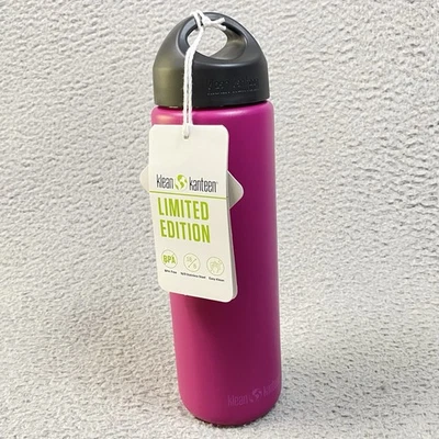 NUEVA Botella de Agua Klean Kanteen 27oz Acero Inoxidable Boca Ancha Pared Única Ltd. Foto 1 de 4