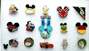 DISNEY PINS - VARIOUS CHARACTERS LOT OF FIFTEEN (15) - Picture 1 of 1