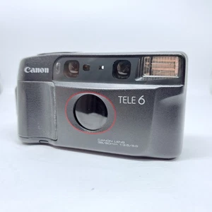 [Casi Como Nueva] Cámara fotográfica Canon Autoboy TELE 6 FECHAS apuntar y disparar 35 mm JAPÓN - Imagen 1 de 7