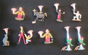 Vintage Circus Plastic Cake Cupcake Candleholders - Picture 1 of 6