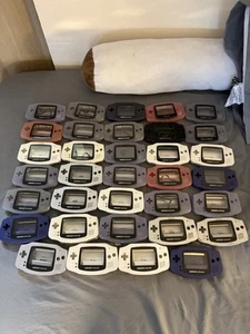 OEM Nintendo Gameboy Advance Shell Lote 34 Para Piezas Botones GBA Rosa Glaciar - Imagen 1 de 3