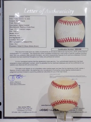 TED WILLIAMS HOF Signed Autograph OAL Baseball Red Sox SWEET SPOT JSA 💎 LOA - Image 1 of 4