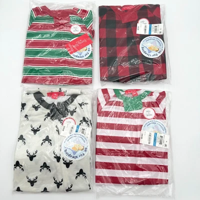 Pijama de franela con patas para niño pequeño niño niña talla 24M Family PjS Navidad Foto 1 de 2