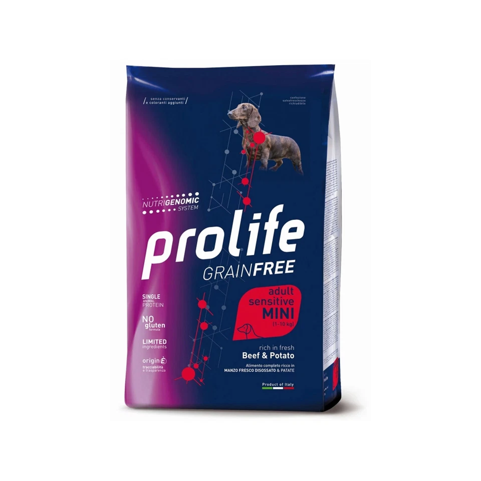 Prolife Grain Free Adult Sensitive Manzo e Patate Mini Crocchette Cani Adulti - Immagine 1 di 1