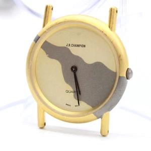 J.B.CHAMPION Watch Face Mens Gold Tone Stainless Steel Classic Swiss Movt - Picture 1 of 5