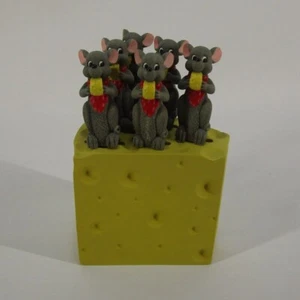 1997 Sagaform Novelty Cheese Knife Set Mouse Handles - Picture 1 of 7