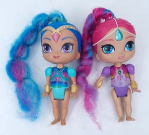 Lotto 2 Bambole Shimmer and Shine Bundle Genie - Foto 1 di 17