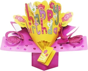 3D Pop Up Happy Birthday Greeting Card for Kids,Boyfriend,Girlfriend,Lover,Wife - Picture 1 of 8