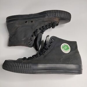 PF Flyers Shoes Men’s 12 Hi-Tops Sandlot Canvas Sneakers High Black Gum Soles