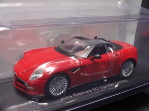 Alfa Romeo 8C Spider 2008 Red 1/43 Scale Box Mini Car Display Diecast Vol 283 - Picture 1 of 13