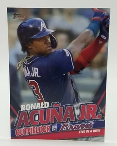 2020 Topps Update Ronald Acuna Jr. Highlights #TRA-6 Atlanta Braves 🔥🔥 - Picture 1 of 2