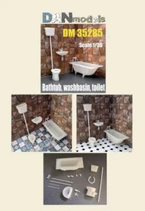 Dan Models 35285 - 1/35 - Vasca e lavabo, WC, materiale - resina UK - Foto 1 di 12