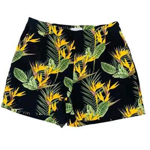 Neu ohne Etikett Carolina Belle schwarze Sommershorts mit Blumenmuster Größe 8 nie getragen Damen MEDIUM  - Bild 1 von 7
