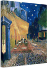 Wieco Art - Cafe Terrace at Night Modern Stretched and Framed Giclee Canvas Van