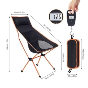 Silla Camping Tela Plegable Acampar Pesca Barbacoa Festival Playa Ultraligera - Imagen 1 de 21