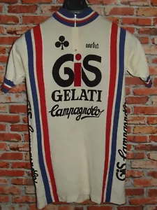 EROICA GIS GELATI CAMPAGNOLO MAGLIA SHIRT BICI CICLISMO VINTAGE 70'S 50% LANA - Imagen 1 de 4