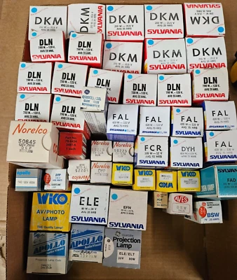 批量 48 件 Sylvania norelco wiko ge 投影仪 投影灯泡 NOS — 第 1/4 张图片