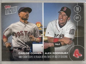 2016 Topps NOW 474 Correa A-Rod Mookie Betts Nomar Error Only 442 Printed Astros