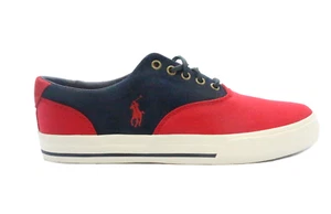 Zapatos de estilo de vida POLO RALPH LAUREN 816203538LK9 VAUGHN de lona roja para hombre (M) - Imagen 1 de 6