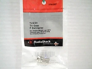 Twist-On RG 59 Koax F Stecker (Stck 3) Radio Shack 278-0227, - Bild 1 von 5