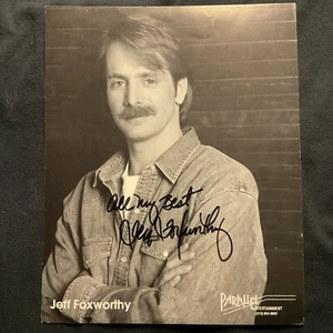 Comedian Actor Jeff Foxworthy Signed Autographed 8 x 10 photo All My Best B&W - Picture 1 of 3