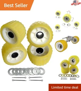 Boat Trailer Rollers - Heavy-Duty - Protect Boat, Easy Install, Durable - 4 Pack - Picture 1 of 8
