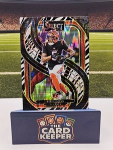 2024 Select Football - Tee Higgins Premier Level Zebra SP Case Hit Bengals - Bild 1 von 3