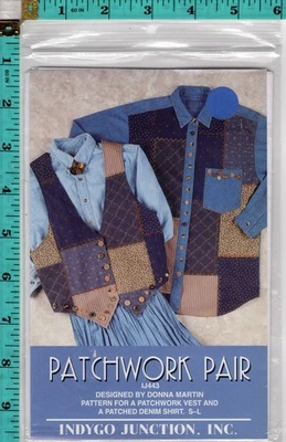 "Patchwork Pair" Indygo Junction Sewing Craft Piecing Pattern IJ443 NEW - Image 1 of 2
