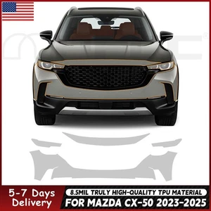 Película de protección de pintura precortada transparente PPF para parachoques delantero para MAZDA CX-50 2023-2025 - Imagen 1 de 20