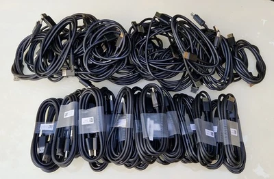 Joblot 177 Pezzi Dell Display Port, Mini DP, USB Tipo B, Cavi HDMI Video 8K - Immagine 1 di 4