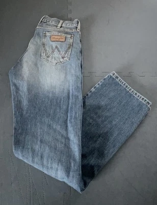 Wrangler Retro Jeans Mens Tag Sz 31x32 Blue Slim Straight Western Denim - Image 1 of 4