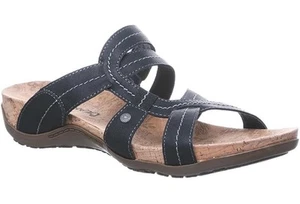 Bearpaw Kai II Slip On Sandals Black Womens 12 New 2666W - Picture 1 of 5