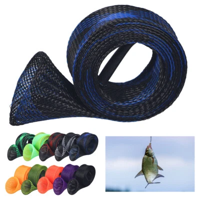 10 peças luvas de vara protetora vara vara de pesca capa manga malha trançada vara - Imagem 1 de 4