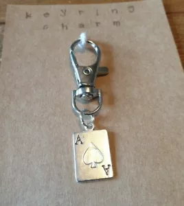 SCHLÜSSELRING CHARM PIK-ASS SPIELKARTE. - Bild 1 von 2