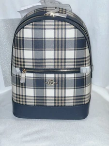 Neu mit Etikett Coach Kenley Rucksack mit Garten Karomuster - Bild 1 von 6